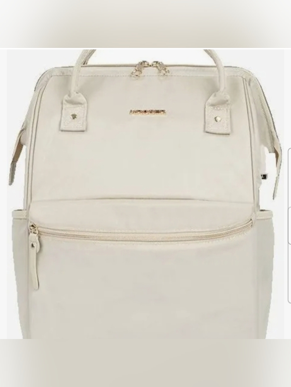 Laptop Backpack w/Charging Capabilty - CREAM Color and Waterproof